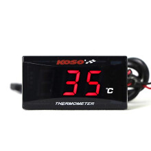 (Red Color) Motorcycle Koso Water Temperature Gauge Mini Meter Thermometer Moto Universal For Xmax300 Cb400 Mt 07 09 Sensor Scooter Racing