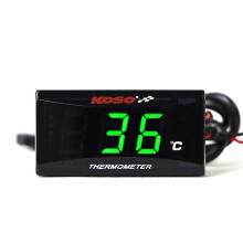(Green Color) Motorcycle Koso Water Temperature Gauge Mini Meter Thermometer Moto Universal For Xmax300 Cb400 Mt 07 09 Sensor Scooter Racing