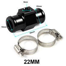 (22mm Adapter) Motorcycle Koso Water Temperature Gauge Mini Meter Thermometer Moto Universal For Xmax300 Cb400 Mt 07 09 Sensor Scooter Racing