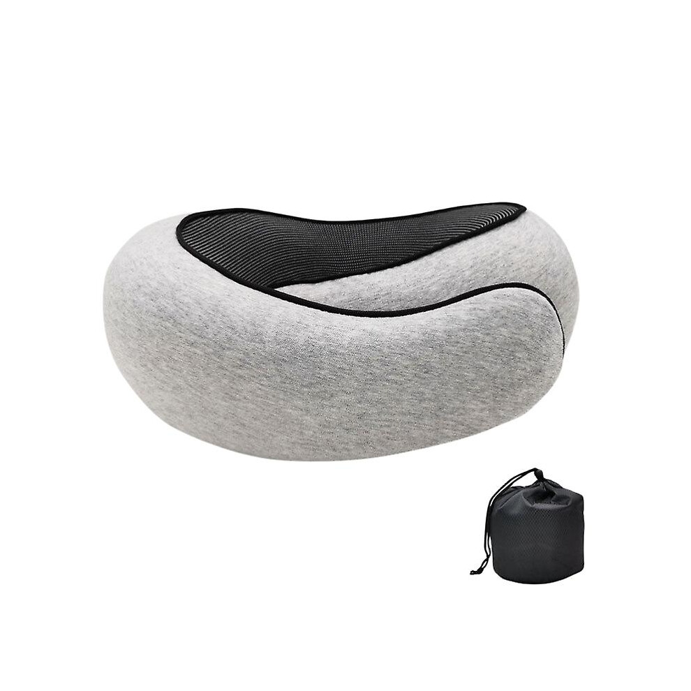 (Pale ) Safety Neck Pillow For Travel Memory Foam Comfortable Grey