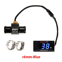 (16mm-Blue) Motorcycle Koso Water Temperature Gauge Mini Meter Thermometer Moto Universal For Xmax300 Cb400 Mt 07 09 Sensor Scooter Racing