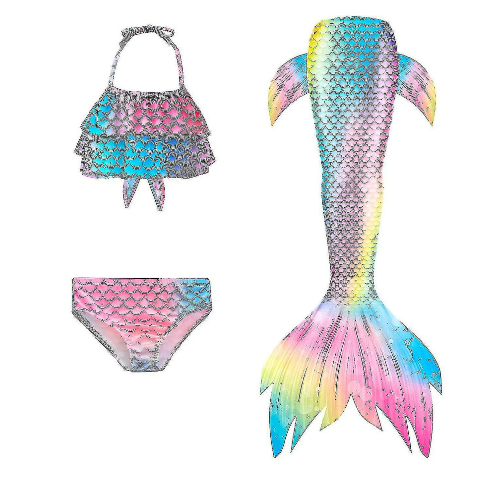 (Gb61, 110Cm) Children's Mermaid Swimsuit Mermaid Tail Swimsuit Not,Specified