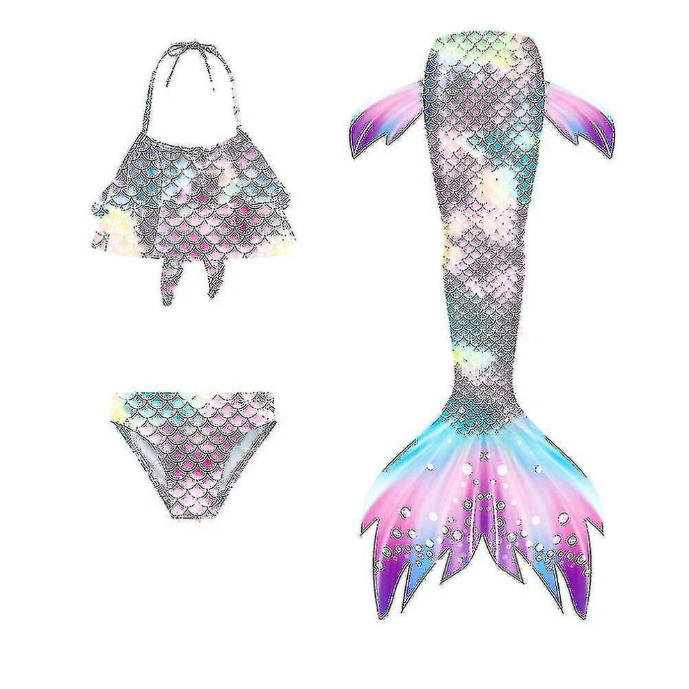 (Gb62, 110Cm) Children's Mermaid Swimsuit Mermaid Tail Swimsuit Not,Specified