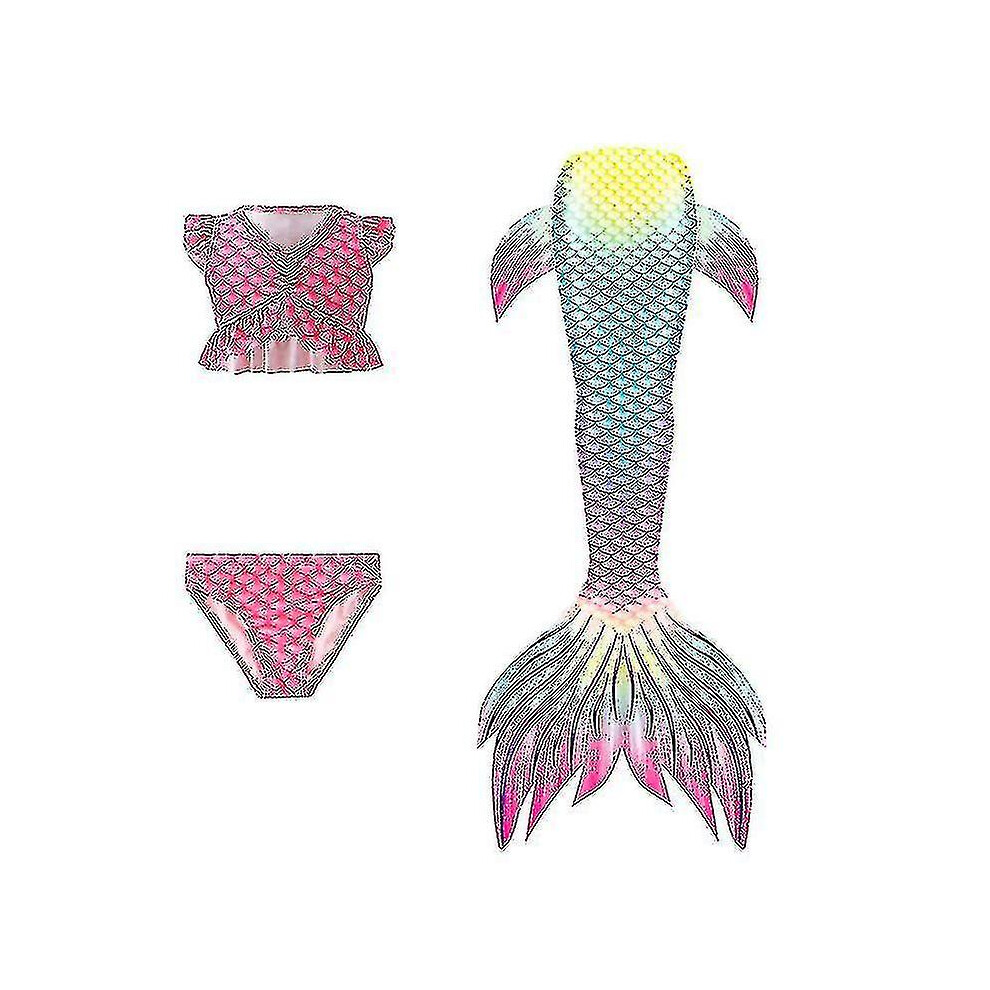 (Gb72, 150Cm) Children's Mermaid Swimsuit Mermaid Tail Swimsuit Not,Specified