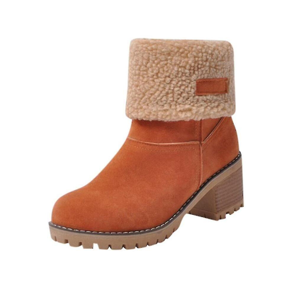 Winter Comfortable Fur Warm Ankle Snow Boots For Women