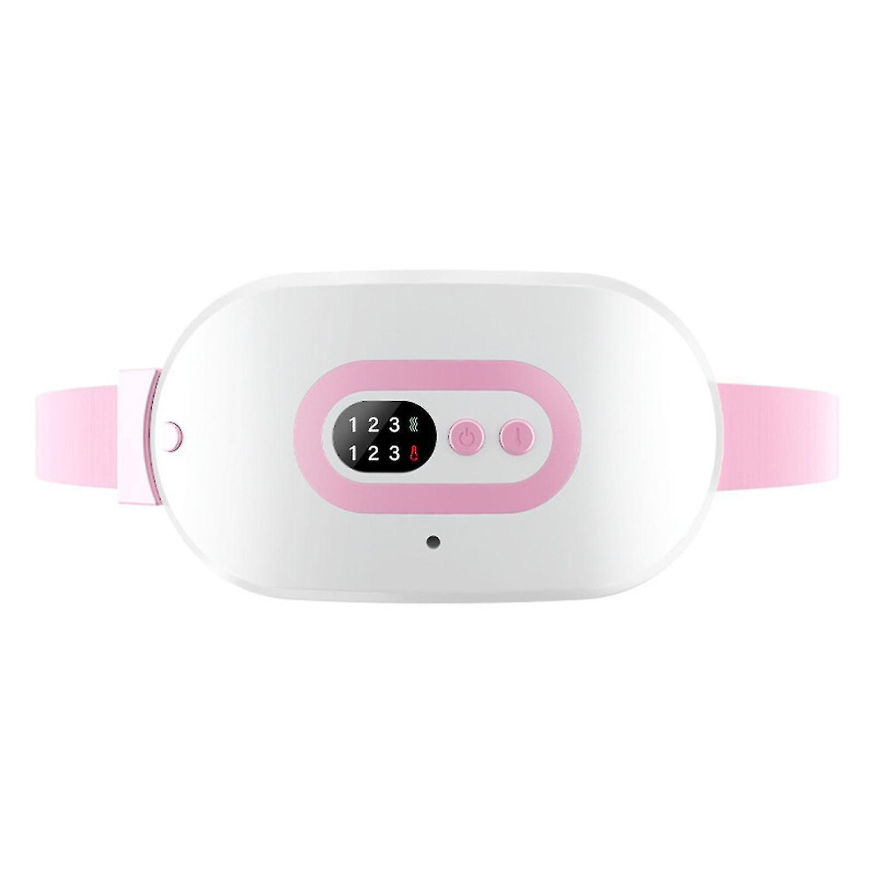 Menstrual Heating Pad Rechargeable-portable Period Heat With 3 Grade And Vibration Massage Modes For Back Stomach Pain Relief