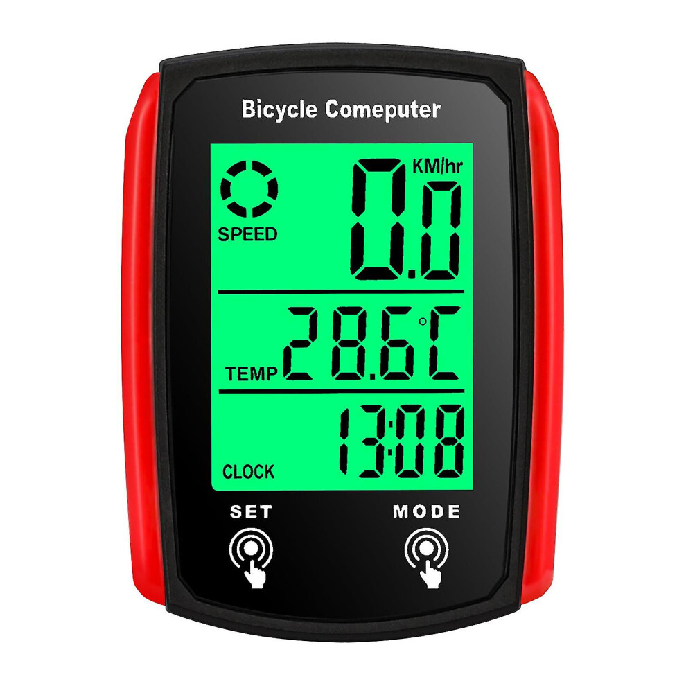 Wired Bike Computer 19 Functions Touch Bike Speedometer Odometer Waterproof Bicycle Computer With Backlight-e
