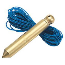 Draper 60698 Expert 100G Brass Plumb Bob With 5M (Approx) Nylon Line