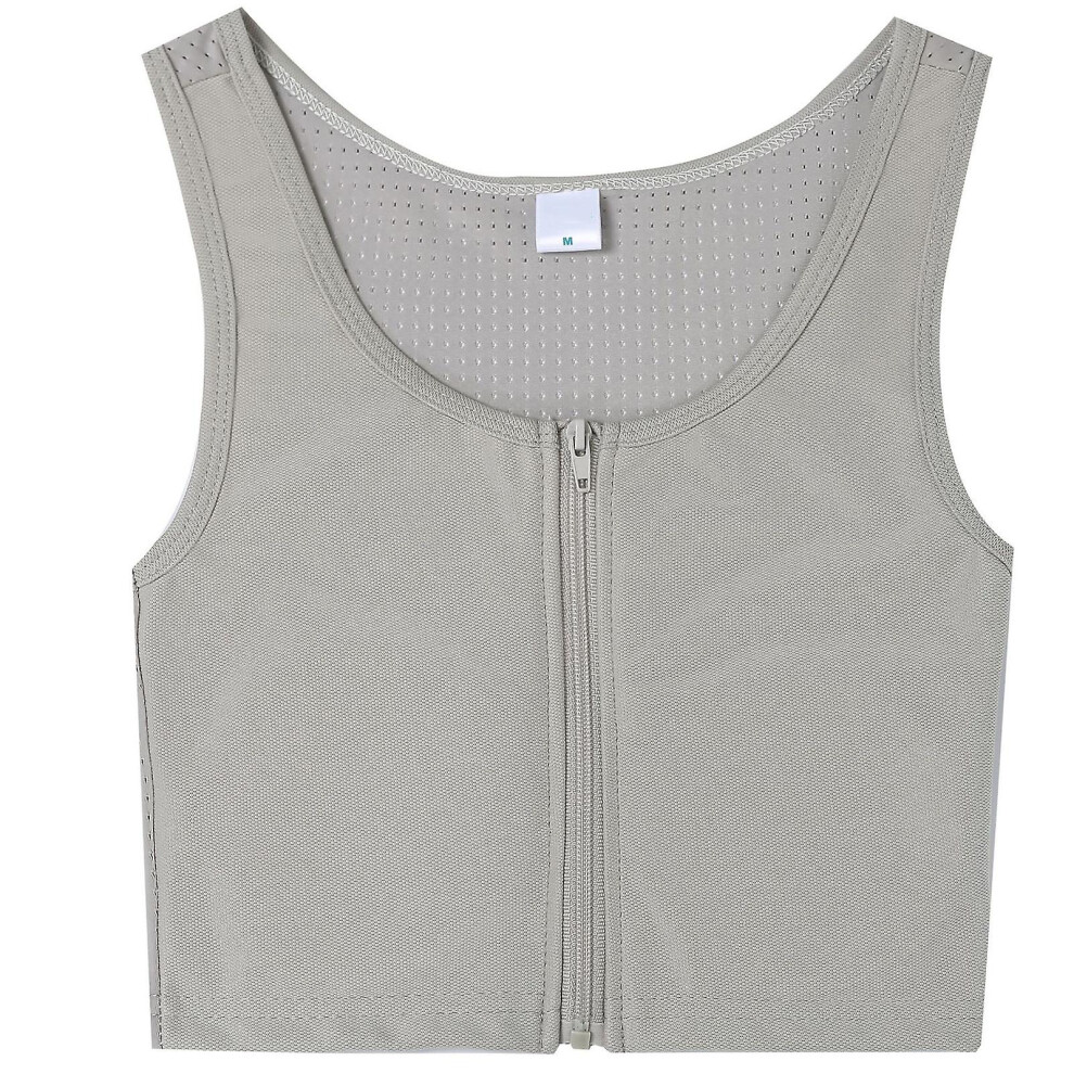 Women Chest Binder Strong Elastic Band Tank Top Shapewear Breathable Tops for Tomboy Trans Lesbian