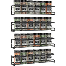 4 Pack Kitchen Shelf Spice Rack Wallmounted Storage Organizer Cupboard Stand