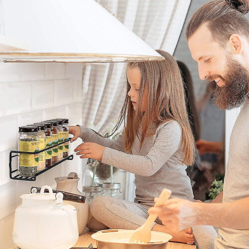 4 Pack Kitchen Shelf Spice Rack Wallmounted Storage Organizer Cupboard Stand 2