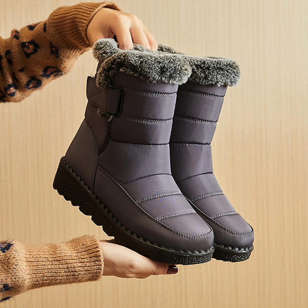 Womens Classic Snow Boots Super Warm Fur Lined Waterproof Winter Shoes Outdoor Anti Slip Ladies Shoes