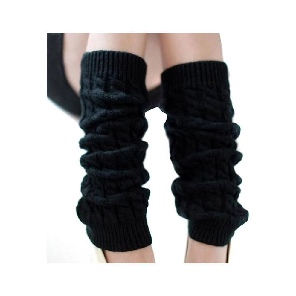 Women's Long Leg Warmers Women Girls Winter Crochet Knitted Leg Warmers Knee Stockings Overknees, One Size