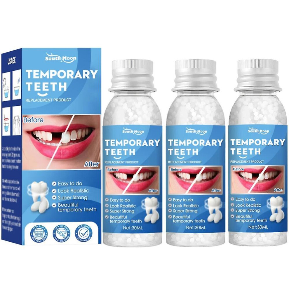 1-3x 2024 New Strong Teeth Tooth Repair Permanent Dental Cement Cavity Filling Kit Fake Teeth