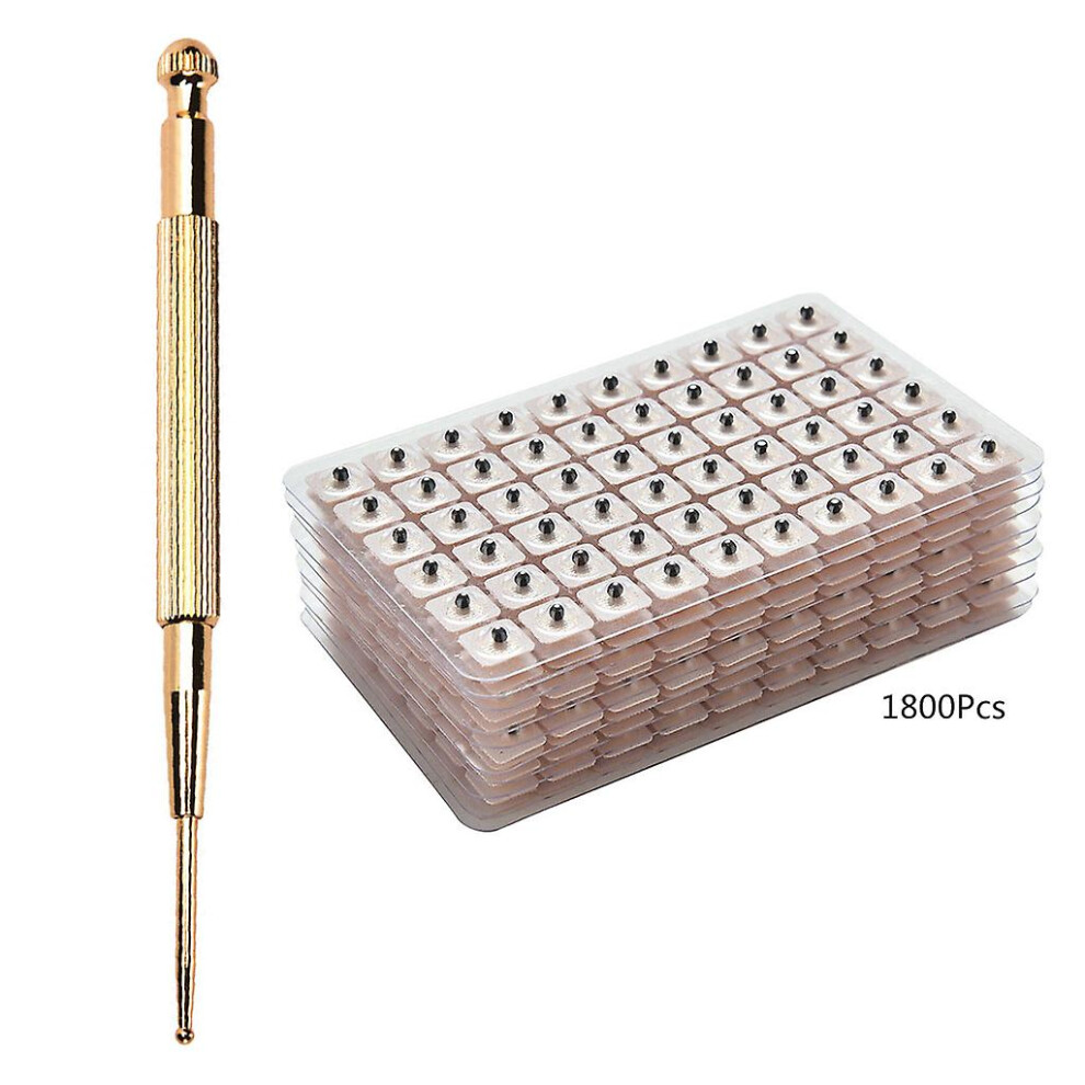 1800 Pcs Ear Seeds Ear Acupuncture Point Probe Body Stimulator Acupressure Pen