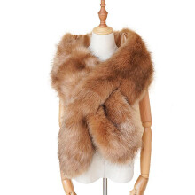 (Brown) Faux Fox Fur Shawl Fur Collar Fur