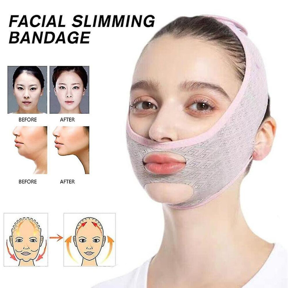 1/2/3pcs Women Reusable V Line Mask Facial Slimming Lifting Strap, Beauty Face Sculpting Sleep Belt Gifts