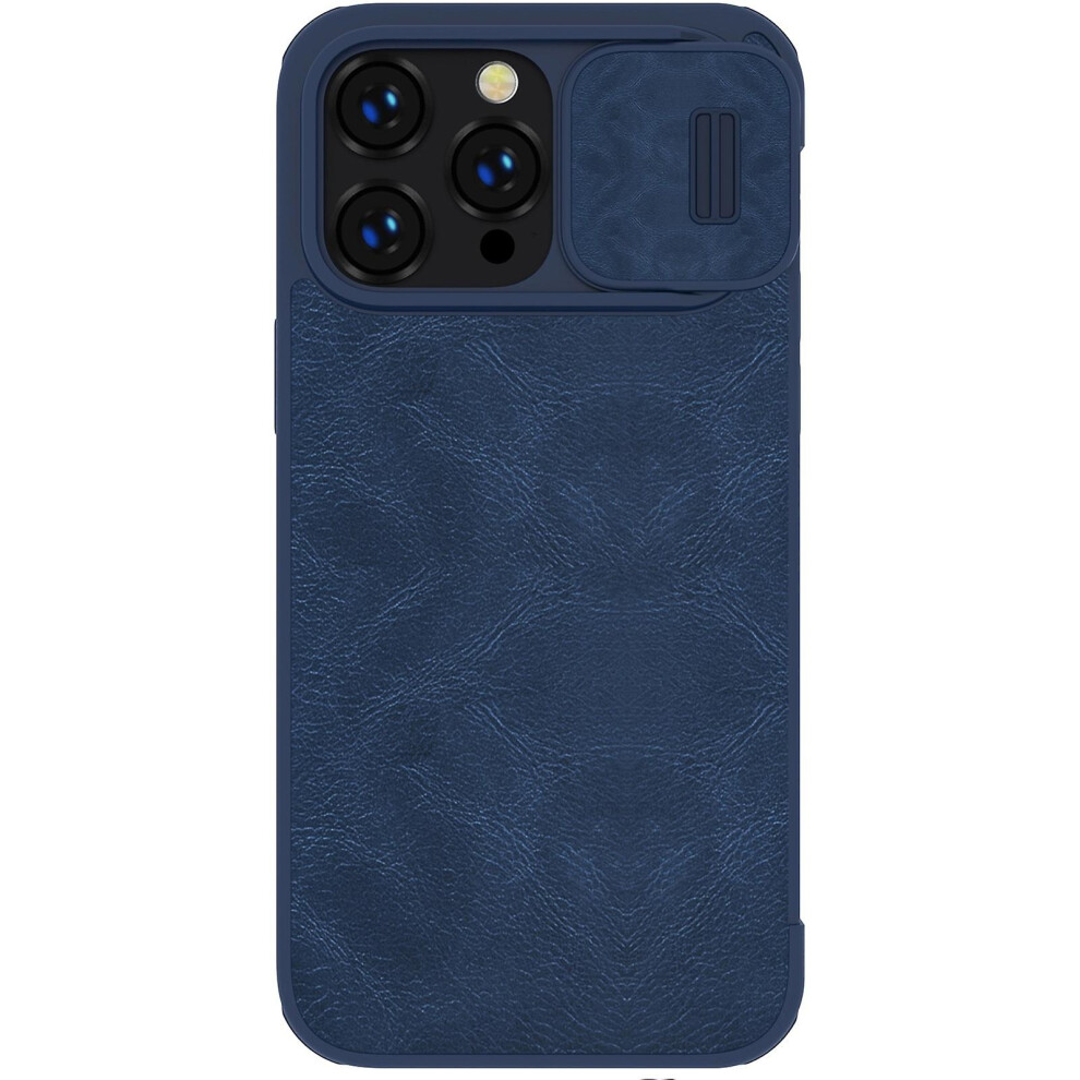 (Blue) Nillkin Qin Series Pro Leather Case For Iphone 14 Pro Max