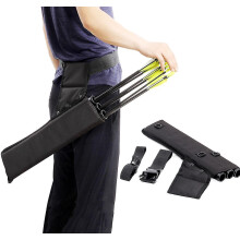 (Black) Archery Back Arrow Quiver Holder - Adjustable Quivers For Arrows, For Bow Hunting And Target Practicing