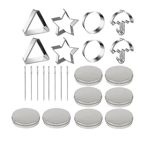 24 Pcs Squid Cookie Cutter Game Set, With Tin Box
