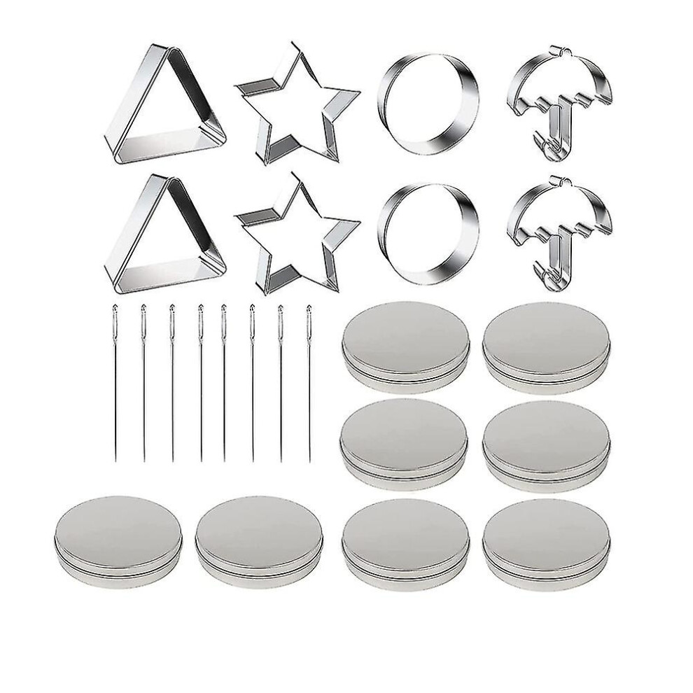 24 Pcs Squid Cookie Cutter Game Set, With Tin Box