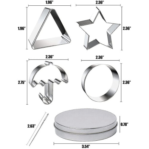 24 Pcs Squid Cookie Cutter Game Set, With Tin Box 2