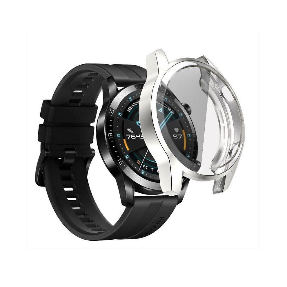 (transparent) Tpu Case For Huawei Watch Gt2 46mm Hard Shell Bumper Full Screen Case Smart Watch Dial Protector