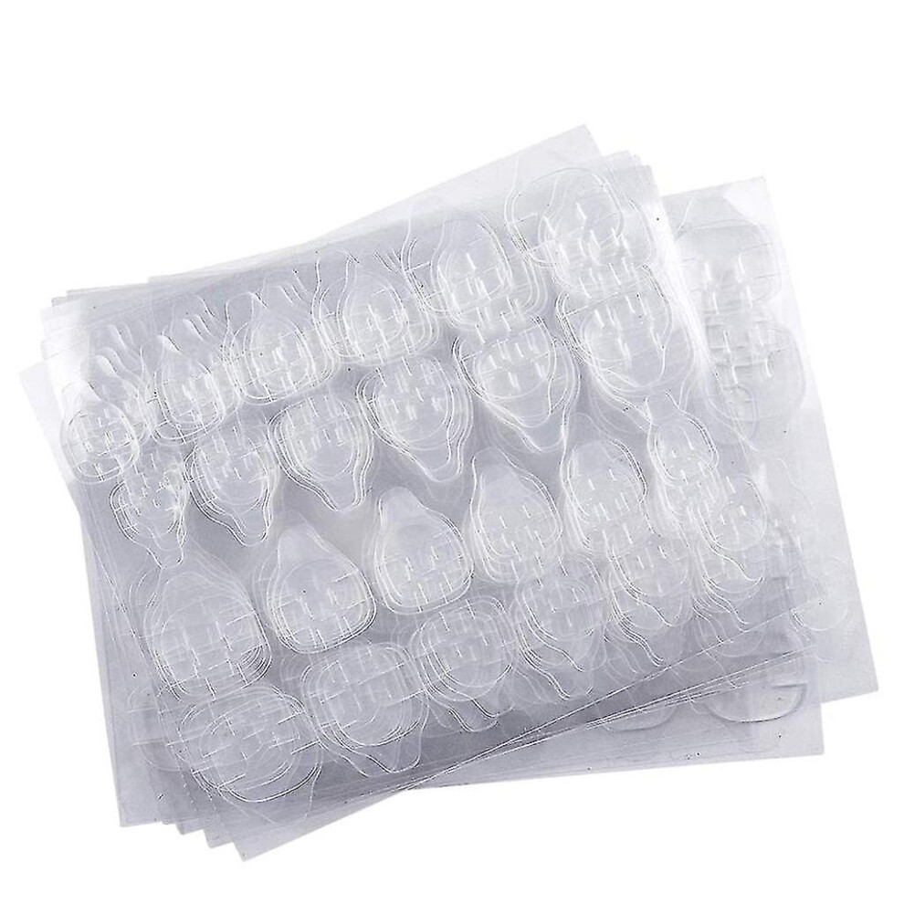 10 Sheets (240pcs) Double-side Nail Glue Sticker False Nail Glue Jelly Gel Tape