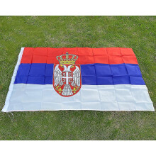 Serbia Flag 90x150cm Polyester Fabrics Double Side Printed Srb Rs Republika Srbija National Banner Serb Flags