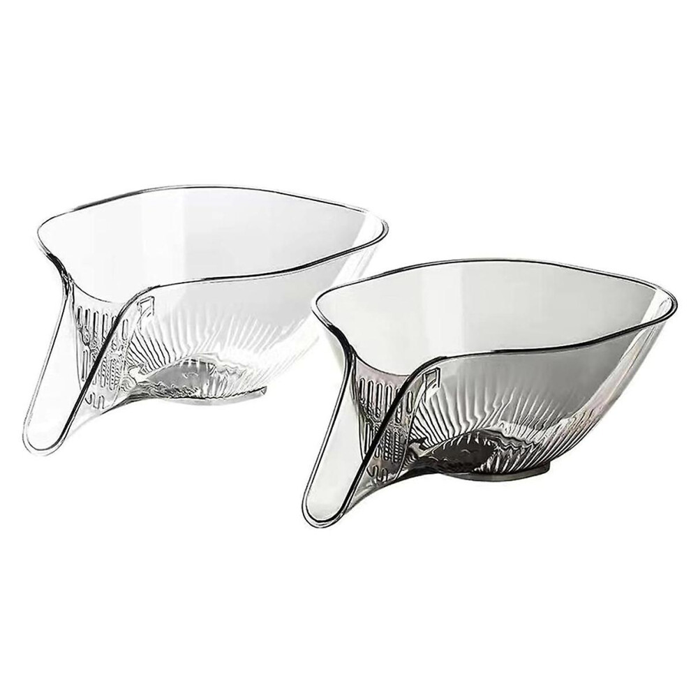 2pcs Multi-functional Drain Basket, Drainage Basket Funnel, Kitchen Sink Drain Basket, Fruit Vegetables Drain Basket