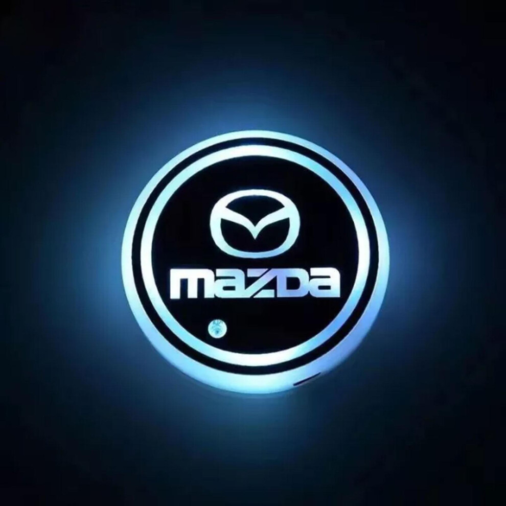 (Mazda) Car Coaster For Cup Holder Anti Slip Odorless Cup Holder Coaster For Drinks Absorb Water Drops Light 4814699167311