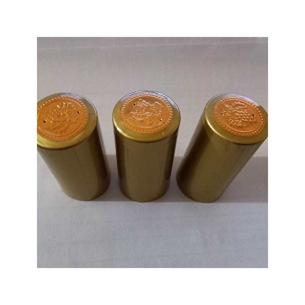 30mm/1.18" Pvc Heat Shrink Wine Bottle Caps, 100pack Bottle Sleeves Top Cover Film Wrap, 3 Colors