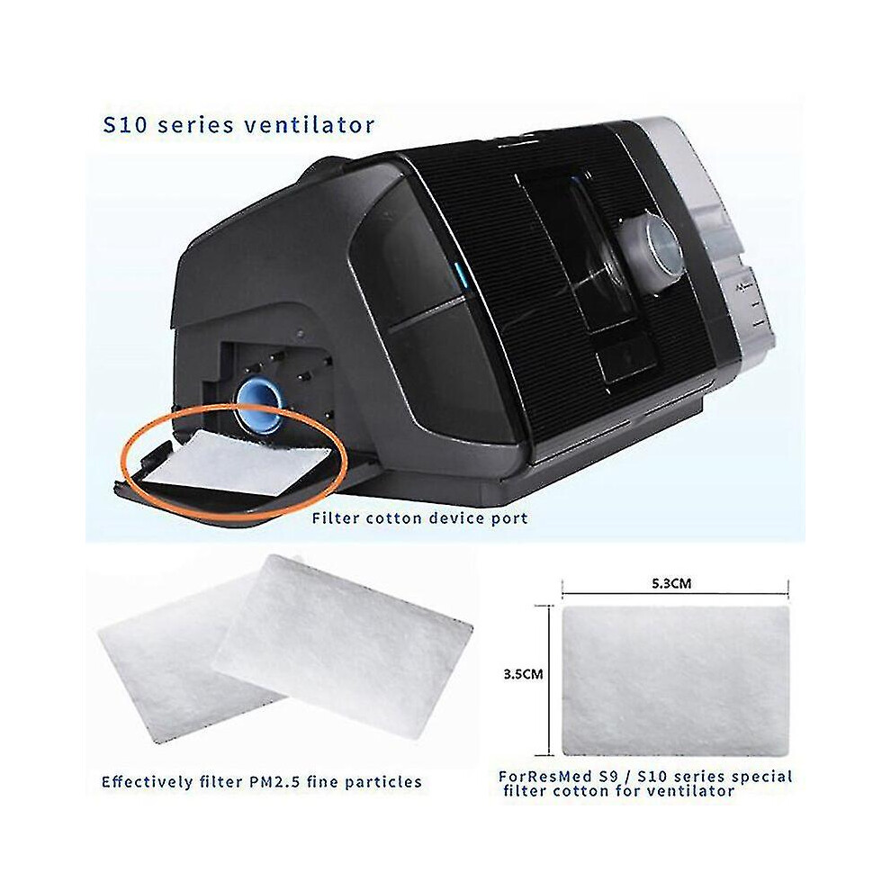 30pcs Disposable Air Filters Premium Disposable Universal Replacement Filters For Resmed Airsense 10 Aircurve10 S9