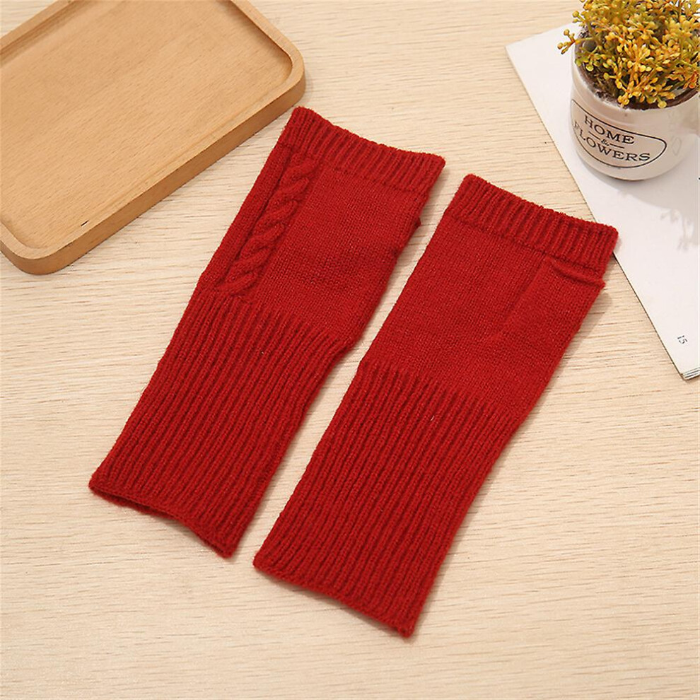 (Wine red) New Factory Seconds Cashmere Fingerless Gloves From Turtle Doves