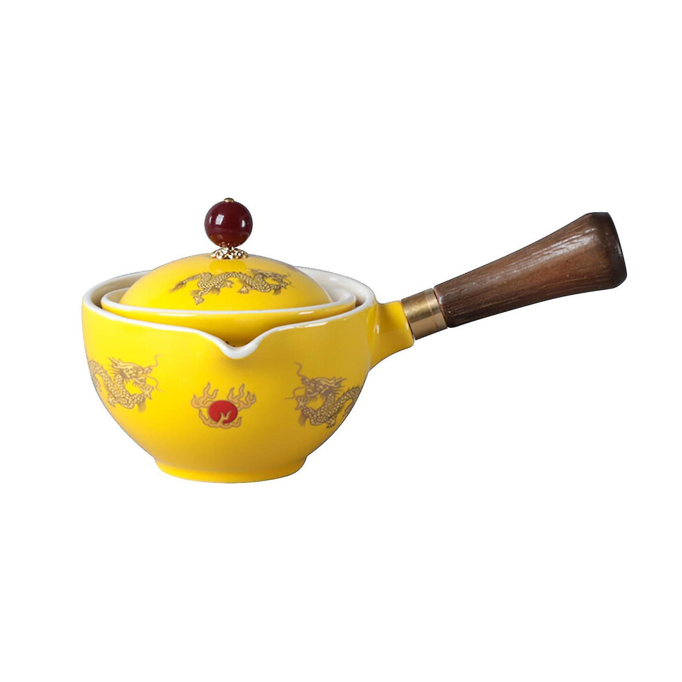 (L) Creative 360 Degree Rotating Tea Set Well Off Teapot Cradle Type Semi Automatic Kung Fu Tea Set Household