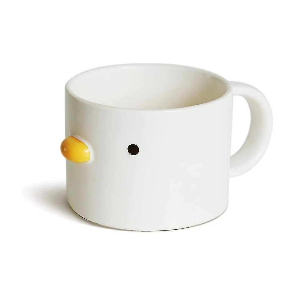 Funny Chick Coffee Cup, Handmade Glaze Duck Mug, Safety Ceramic Milk Latte Mugs