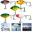 5pcs With Floating Whopper Plopper Fishing Lures Rotating Tail Eco-friendly 5