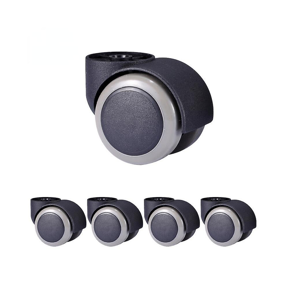 5 Pieces Office Chair Wheel Embed Type Caster 2 Inch 250kg Heavy Duty Castor Universal Furniture Feet Replacement Wheels 360 Degree