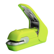 (Green) Staple Free Stapler Time Saving Effortless Needle Free Handhled Stapler Mini Portable