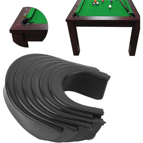 6 Pcs Billiard Pool Table Hole Billiard Table Liners Pocket Rubber Liners Accessory Set 2