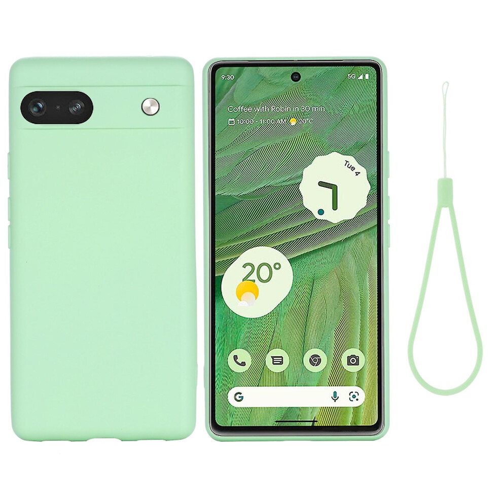 (Green) Liquid Silicone Case For Google Pixel 7A Green