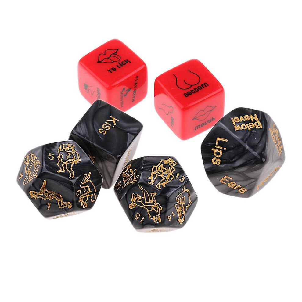 6x Adult Spicy Dice Couples Lovers Bedroom Naughty Foreplay Him Her Toy