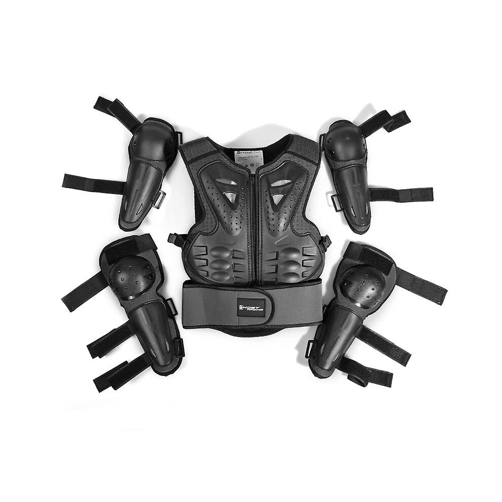 Kids Full Body Armor Protective Gear Elbow Knee Protection Pads For Motocross 3010291892311