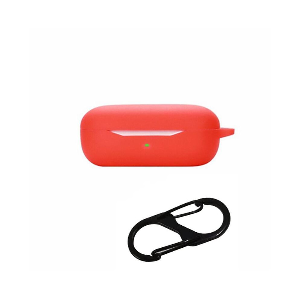 (Red) Drop Protection Case For Huawei Freebuds Se Earphone Charging Box, Soft Cover With Carrying Buckle Red 4814699170113