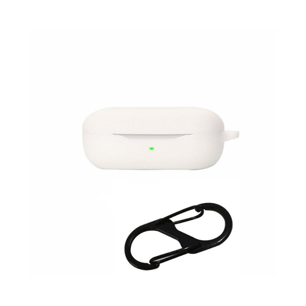 (White) Drop Protection Case For Huawei Freebuds Se Earphone Charging Box, Soft Cover With Carrying Buckle White 4814699170144