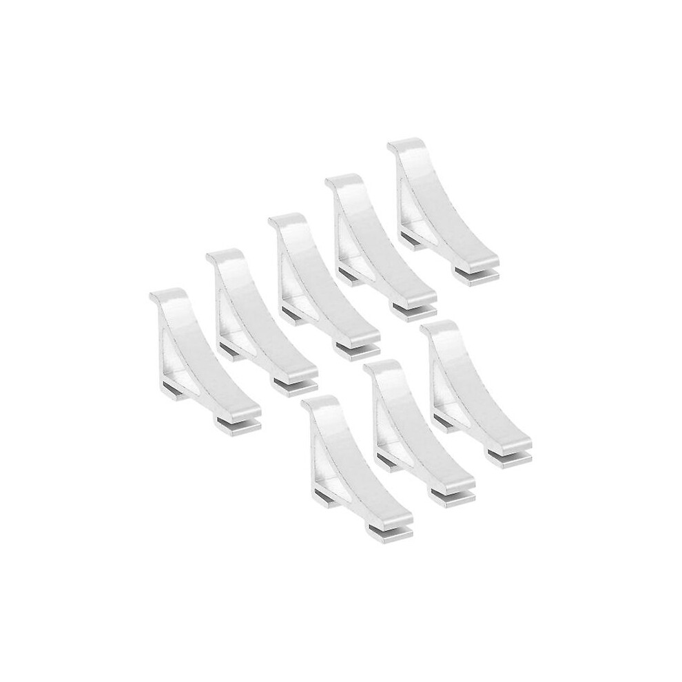 8pcs Freezer Shelf Clips Refrigerator Support Hooks Cooler Shelf Brace Freezer Clips (aluminium Size 4)