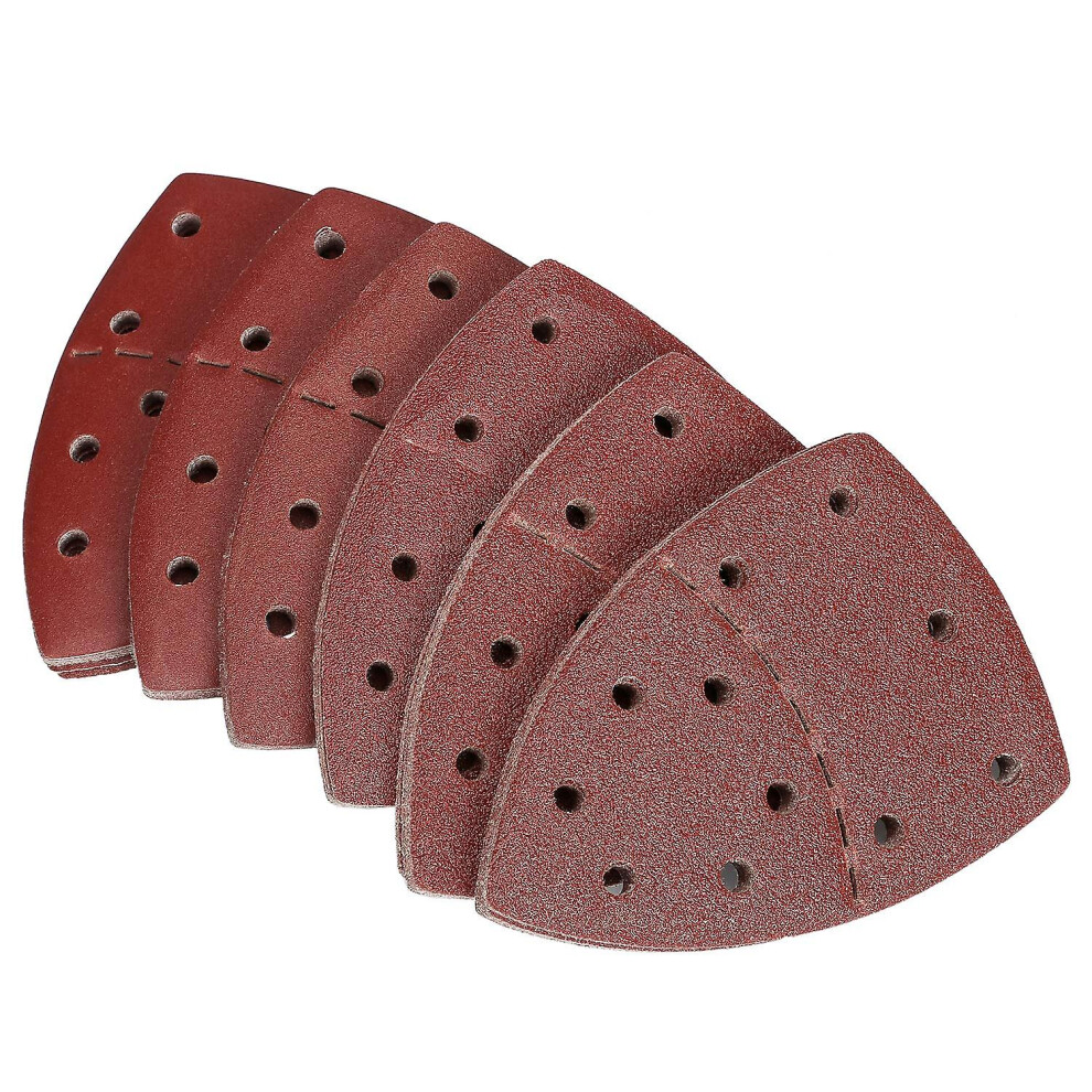 Abrasive Sheets for Sanders 100 pcs, Abrasive Paper for Mouse Sanders for Multiple Sanders, Grit 40-80-120-180