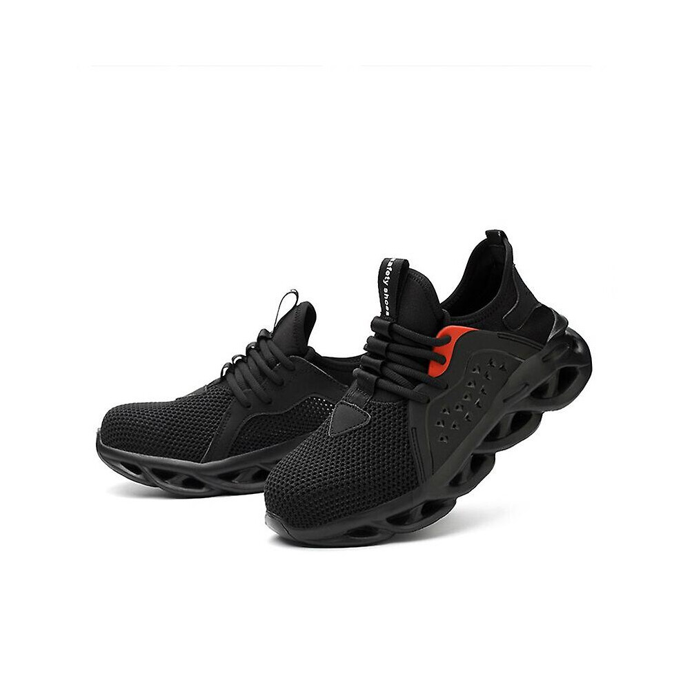 (48) Men's Safety Shoes Breathable Indestructible Lightweight Anti-piercing Steel Toe Cap Elastic Sole Work Shoes