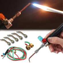 Jewelry Jewelers Micro Mini Gas Little Torch Welding Soldering Kit Tools with 5 Tips