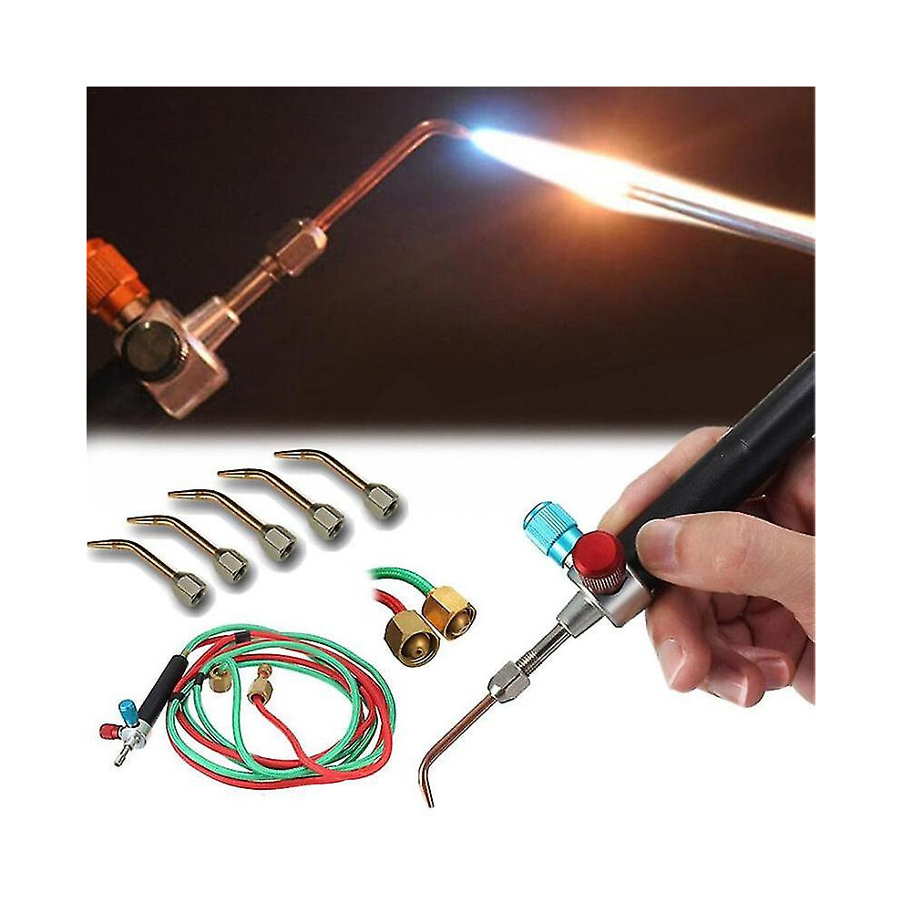 Jewelry Jewelers Micro Mini Gas Little Torch Welding Soldering Kit Tools with 5 Tips